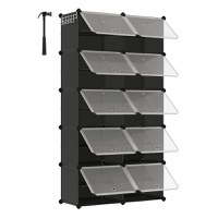 Pantofar modular Songmics Negru 82x32x152 cm - 2