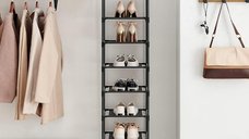 Pantofar, Songmics, Negru, 33x33x173 cm