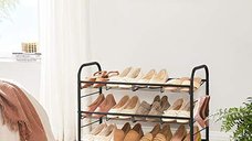 Pantofar, Songmics, Negru, 68.5x27.5x49.5 cm