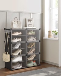 Pantofar, Songmics, Negru, 82x32x92 cm - 1