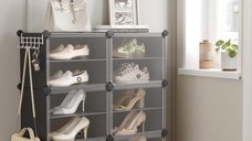 Pantofar, Songmics, Negru, 82x32x92 cm