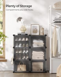 Pantofar, Songmics, Negru, 82x32x92 cm - 3