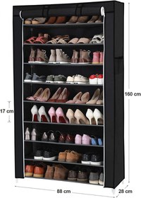 Pantofar, Songmics, Negru, 85x28x162 cm - 2