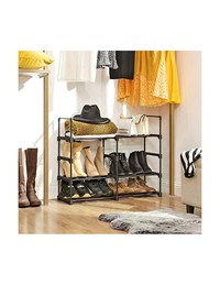 Pantofar, Songmics, Negru, LSA23BK, 45 x 30 x 106 cm - 4