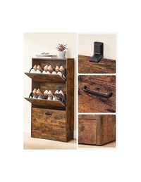 Pantofar, Vasagle, Maro Rustic, 60 x 24 x 120 cm, 3 usi - 3
