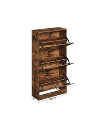 Pantofar, Vasagle, Maro Rustic, 60 x 24 x 120 cm, 3 usi - 5