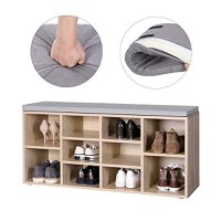 Pantofar, Vasagle, Natural-Gri, 104x30x48 cm - 6