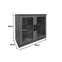 Pantofar vitrina Sapato Natural 80x40x80 cm - 4