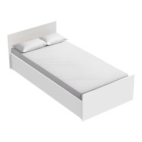 Pat 1 persoana Toscana Pako World Alb 90x200x10 cm - 1
