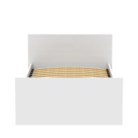 Pat 1 persoana Toscana Pako World Alb 90x200x10 cm - 3