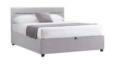 Pat cu depozitare Molito Gri 120x200x91 cm