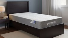 Pat cu saltea, Athos-Dreamer, Wenge, 99x197.6x96 cm