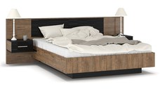 Pat dublu 160x200 cm Romilly 14381 Nuc lucios