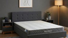 Pat Mago-Dreamer cu saltea Pocket Spring, antracit, 214 x 167 x 88 cm