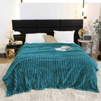 Patura Cocolino Groasa Stripe V8 Turcoaz 200x230 cm - 3