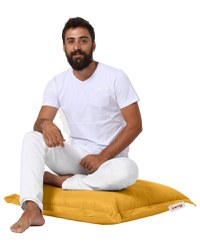 Perna de gradina Cushion Pouf Galben 15x70x70 cm - 3