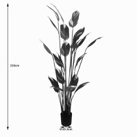 Planta decorativa cu ghiveci Lucky Verde 80x80x210 cm - 3