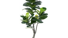 Planta decorativa Fiddlehead in ghiveci plastic PP verde 120 cm