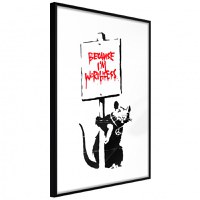 Poster - Banksy: Because I’m Worthless, cu Ramă neagră, 30x45 cm - 1