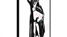 Poster - Moona Lisa, cu Ramă neagră, 20x30 cm