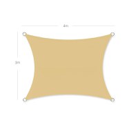 Prelata parasolar Songmics Galben 300x400 cm - 6