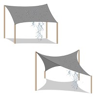 Prelata parasolar Songmics Galben 300x500 cm - 6