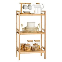 Raft baie, Songmics, Natural, 45x31.5x79.5 cm - 7