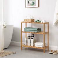 Raft cu trei polite, Songmics, Gri, 59x26x66 cm - 1