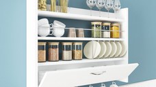 Raft de bucătărie Knott Alb 85x15x65 cm