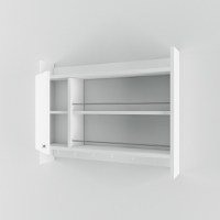 Raft de bucatarie suspendat Knerr Alb 85x15x65 cm - 4