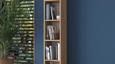 Raft de cărți HC114, Nuc