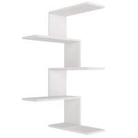 Raft de colt Caniko Alb 51.5x109x29.6 cm - 4