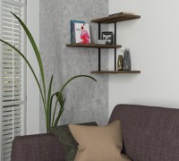 Raft de colt Frisbi Nuc 45x47.4x20 cm - 3