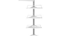 Raft de colt pentru baie, Songmics, 95-300 cm, BCB02SW