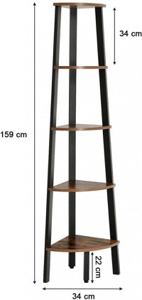 Raft de Colt Vasagle, 34.2x34.2x158.8cm - 6