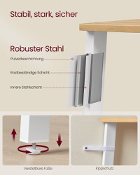 Raft de colt Vasagle Maro 33.4x33.4x124.5 cm - 4