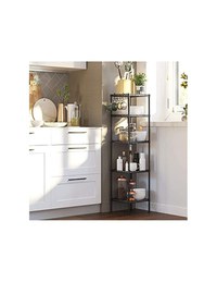 Raft de depozitare, Songmics, 100 Kg, LGR23BK, Negru, 30 x 30 x 123 cm - 4