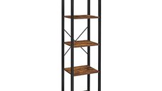 Raft de depozitare Vasagle, Maro Rustic, 5 niveluri, 40 x 30 x 153 cm