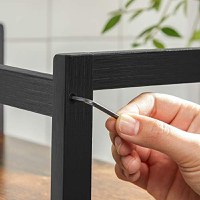 Raft de organizare, Songmics, Negru, 42x18x43 cm - 7