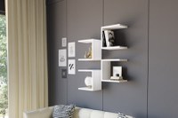 Raft de Perete Base - Alb - 2