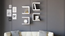 Raft de Perete Base - Alb