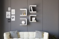 Raft de Perete Base - Alb - 1