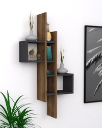 Raft de Perete Emse Oak-Antracit - 1