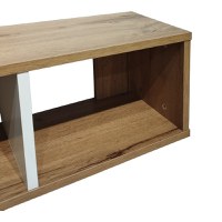 Raft de perete Flevior, Pako World, Alb-Sonoma, 90x22x25 cm - 2