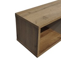 Raft de perete Flevior, Pako World, Alb-Sonoma, 90x22x25 cm - 3