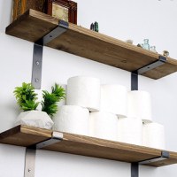 Raft de Perete LAM004 Negru-Walnut - 4