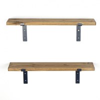 Raft de Perete LAM004 Negru-Walnut - 7