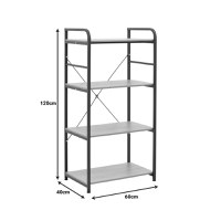 Raft de podea Depo, Pako World, MDF, Negru, 60x40x120 cm - 6