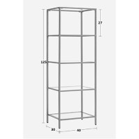 Raft de podea Letus Pako World Auriu 40x30x125 cm - 3