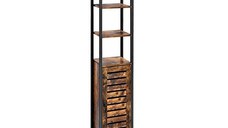 Raft depozitare, Vasagle, Maro Rustic, LSC37BX, 37 x 30 x 167 cm